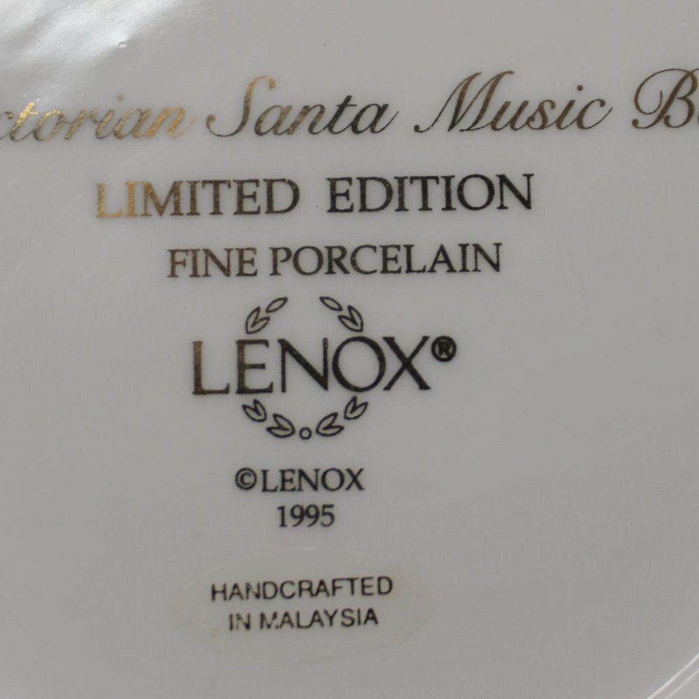 Vintage Lenox 1995 Victorian Santa Music Box - Picture 6 of 10